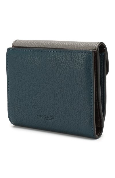 Кожаное портмоне COACH серого цвета по цене 18900 руб., арт. 76302, фото 2 Кожаное портмоне COACH, арт. 76302, фото 2