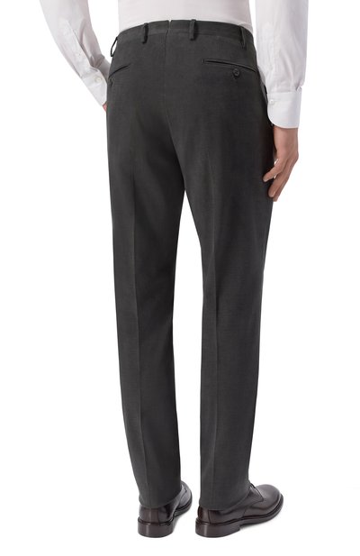 Хлопковые брюки CORNELIANI темно-серого цвета по цене 48050 руб., арт. 284B01/2A18503, фото 4 Хлопковые брюки CORNELIANI, арт. 284B01/2A18503, фото 4