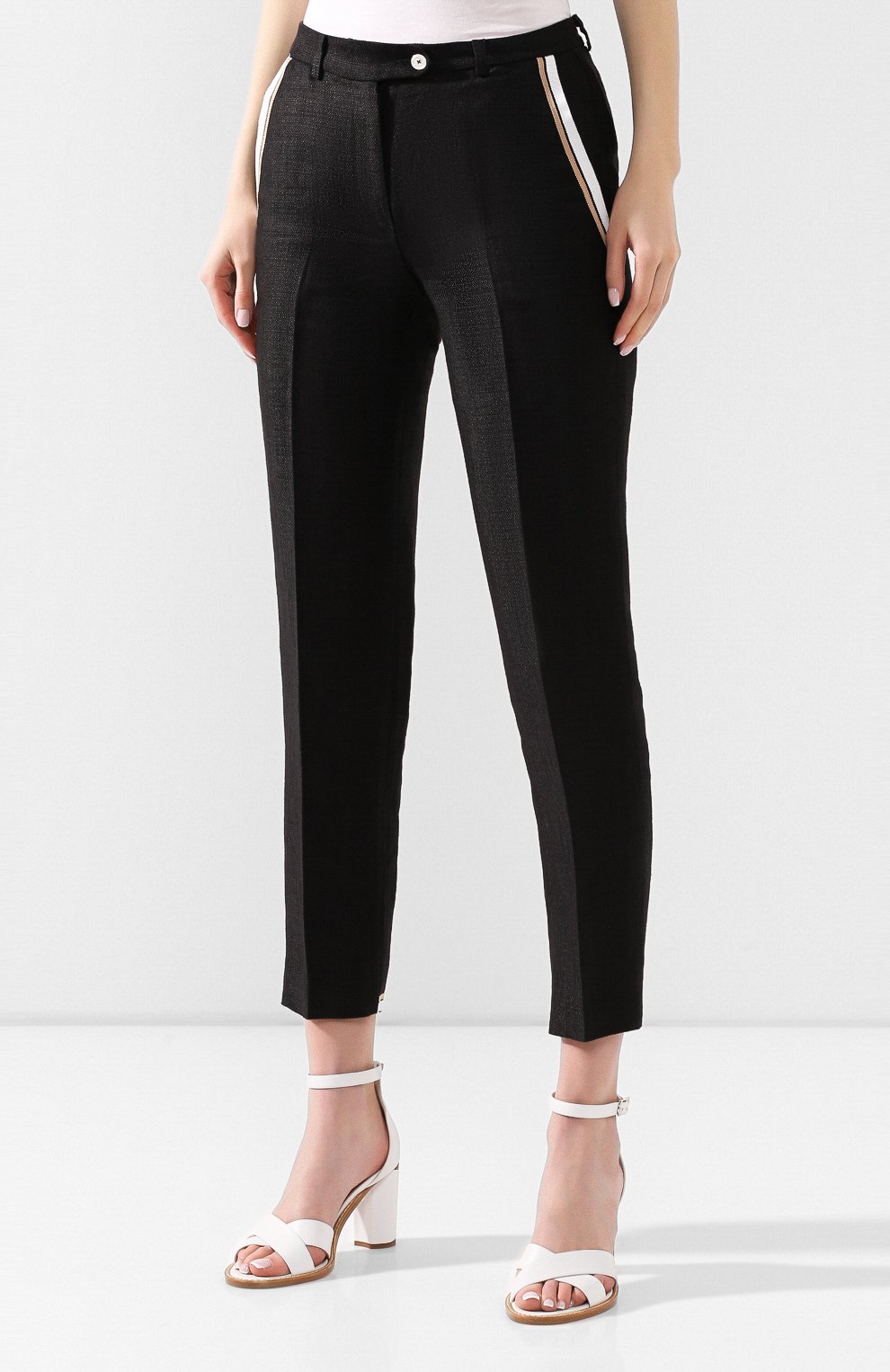 Льняные брюки KITON, арт. D49132K09S52, фото 3