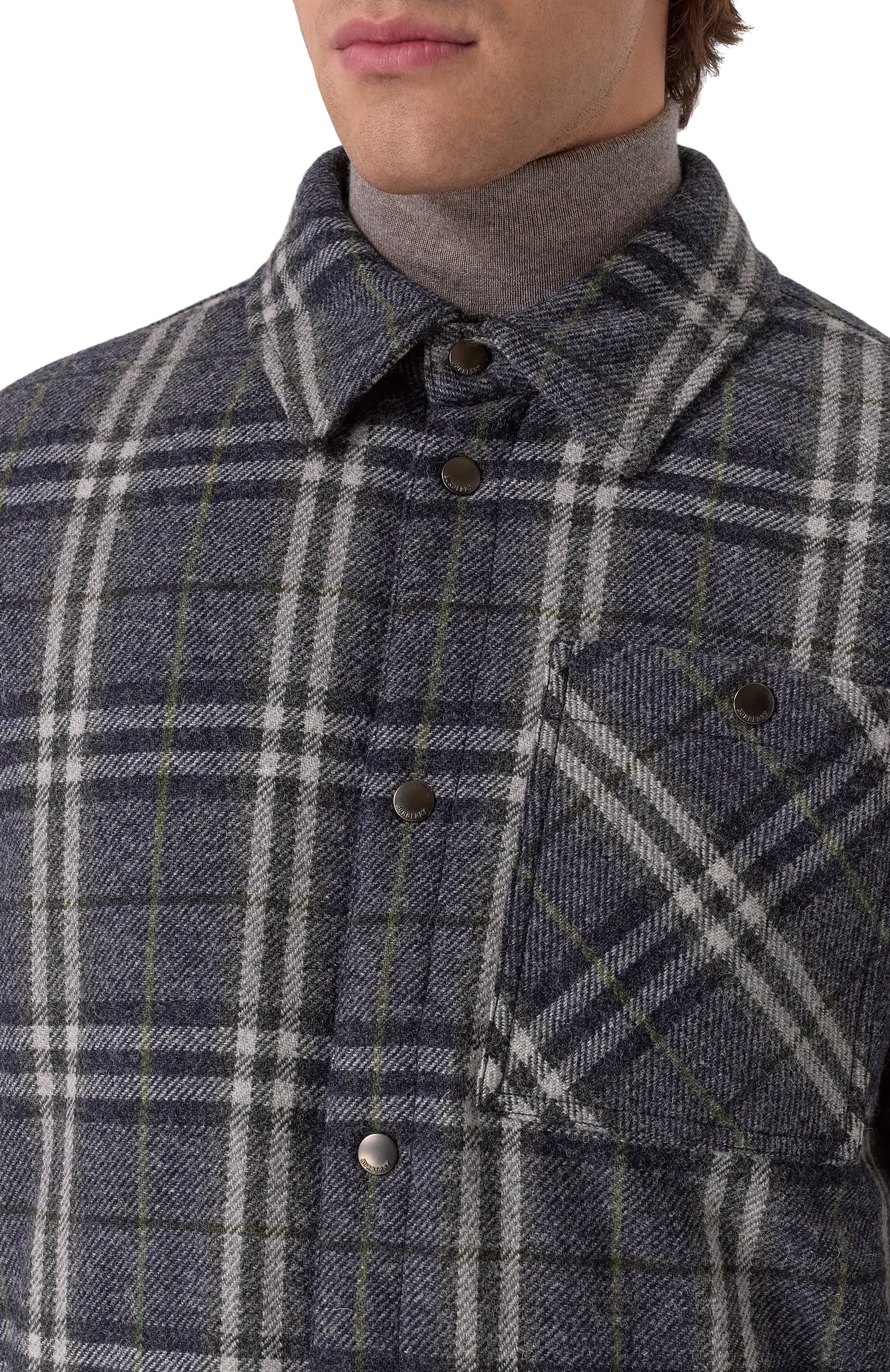 Шерстяная куртка-рубашка BURBERRY, арт. 8102224, фото 5