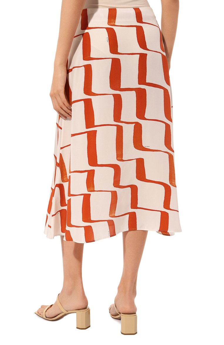 Шелковая юбка KITON, арт. D55204K0975B, фото 4