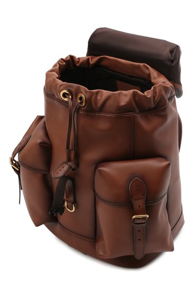 Кожаный рюкзак RALPH LAUREN коричневого цвета по цене 334500 руб., арт. 437859536, фото 5 Кожаный рюкзак RALPH LAUREN, арт. 437859536, фото 5