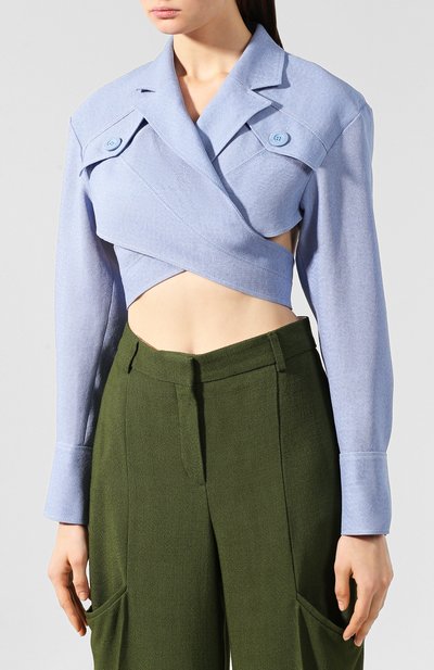 Шелковый топ JACQUEMUS, арт. 193T002/15330, фото 3