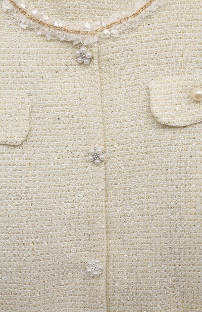 Жакет DESIGNERS CAT кремового цвета по цене 39950 руб., арт. 100000K01001458/14A-16A, фото 3 Жакет DESIGNERS CAT, арт. 100000K01001458/14A-16A, фото 3