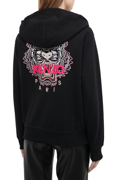 Хлопковая толстовка KENZO черного цвета по цене 35350 руб., арт. FA62BL8014XA, фото 4 Хлопковая толстовка KENZO, арт. FA62BL8014XA, фото 4