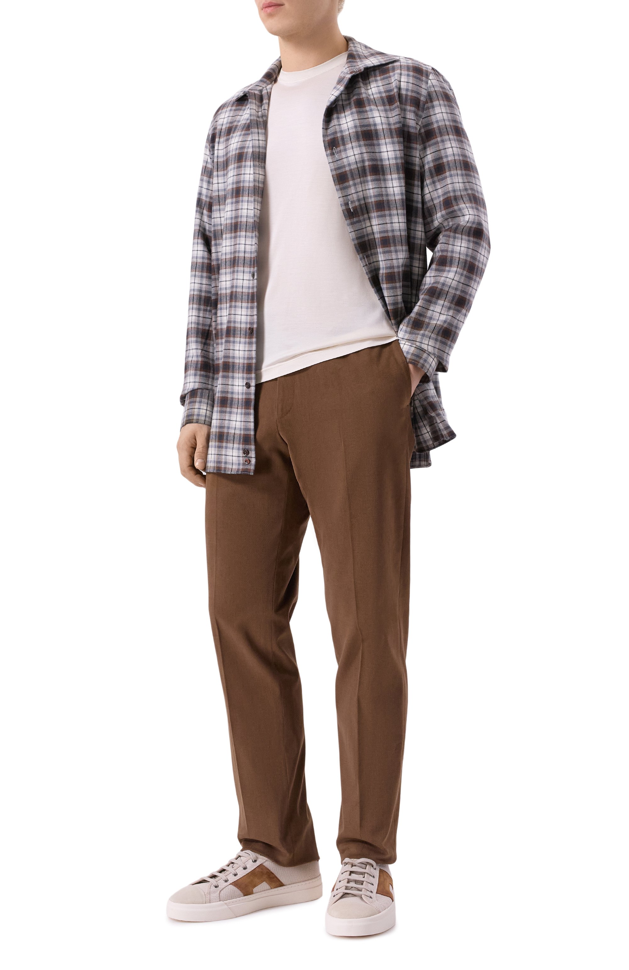 Хлопковые брюки CORNELIANI, арт. 264B01-2618503, фото 2