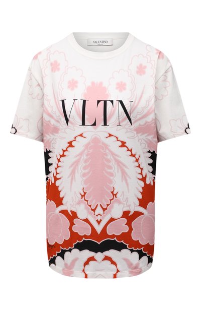 Женская хлопковая футболка VALENTINO, арт. VB3MG11W6AK