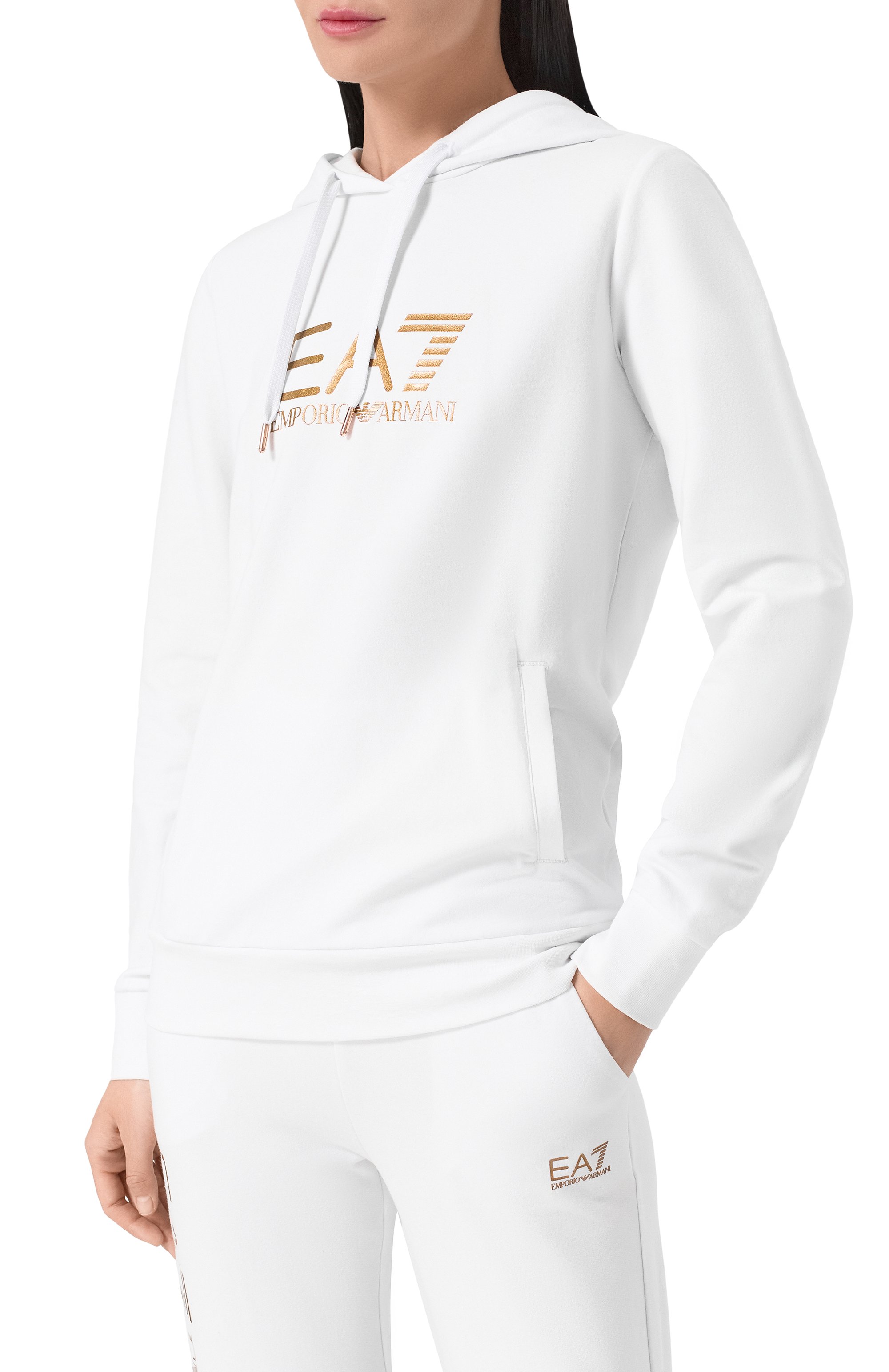 Хлопковое худи EA7, арт. 8NTM36/TJTXZ, фото 3