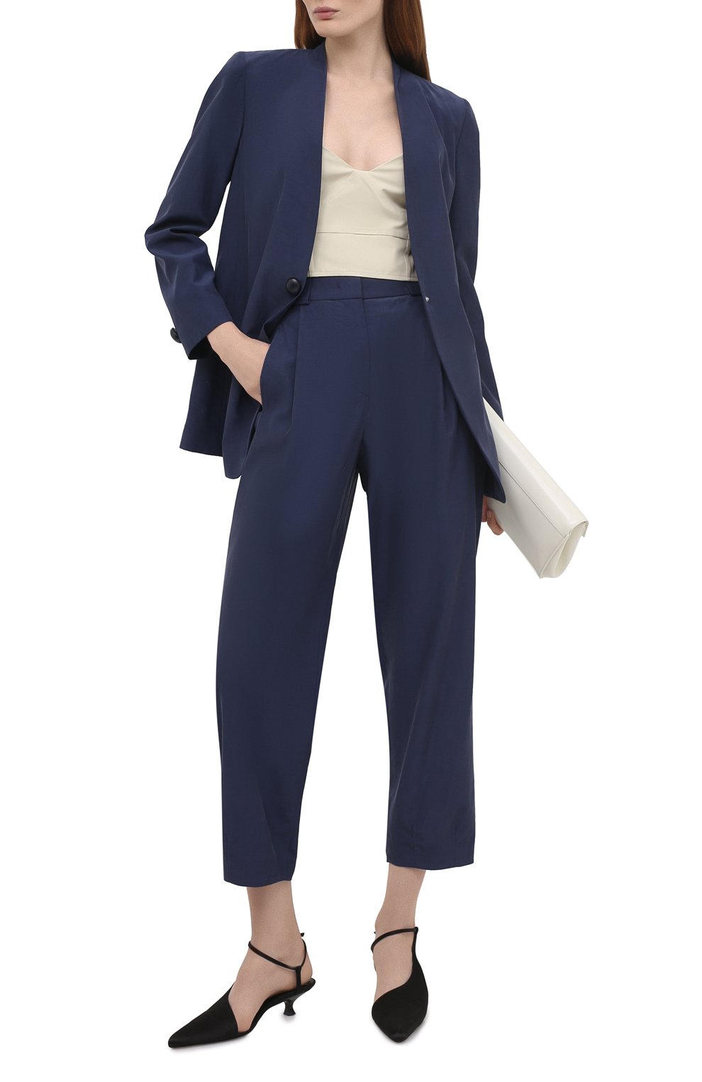 Брюки GIORGIO ARMANI синего цвета по цене 123000 руб., арт. 1SHPP0G3/T02AW, фото 2 Брюки GIORGIO ARMANI, арт. 1SHPP0G3/T02AW, фото 2