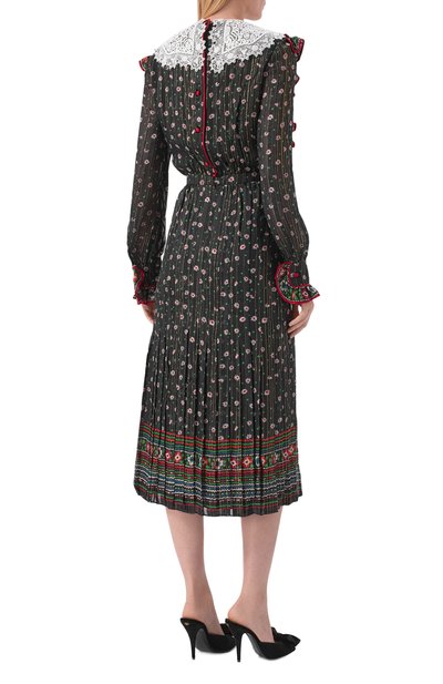 Шелковое платье VALENTINO черного цвета по цене 1070000 руб., арт. 8B3VAGW0/9T3, фото 3 Шелковое платье VALENTINO, арт. 8B3VAGW0/9T3, фото 3