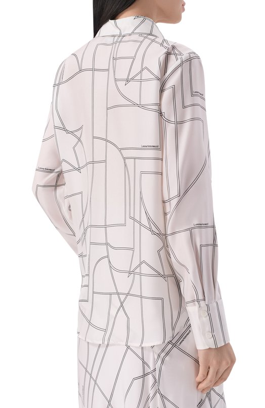 Шелковая рубашка Lorena Antoniazzi E2649CA35A/5300 Белый  E2649CA35A/5300 Фото 4