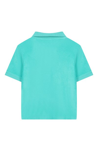 Хлопковое поло SPORTY AND RICH зеленого цвета по цене 12100 руб., арт. T0118712326GR02, фото 2 Хлопковое поло SPORTY AND RICH, арт. T0118712326GR02, фото 2