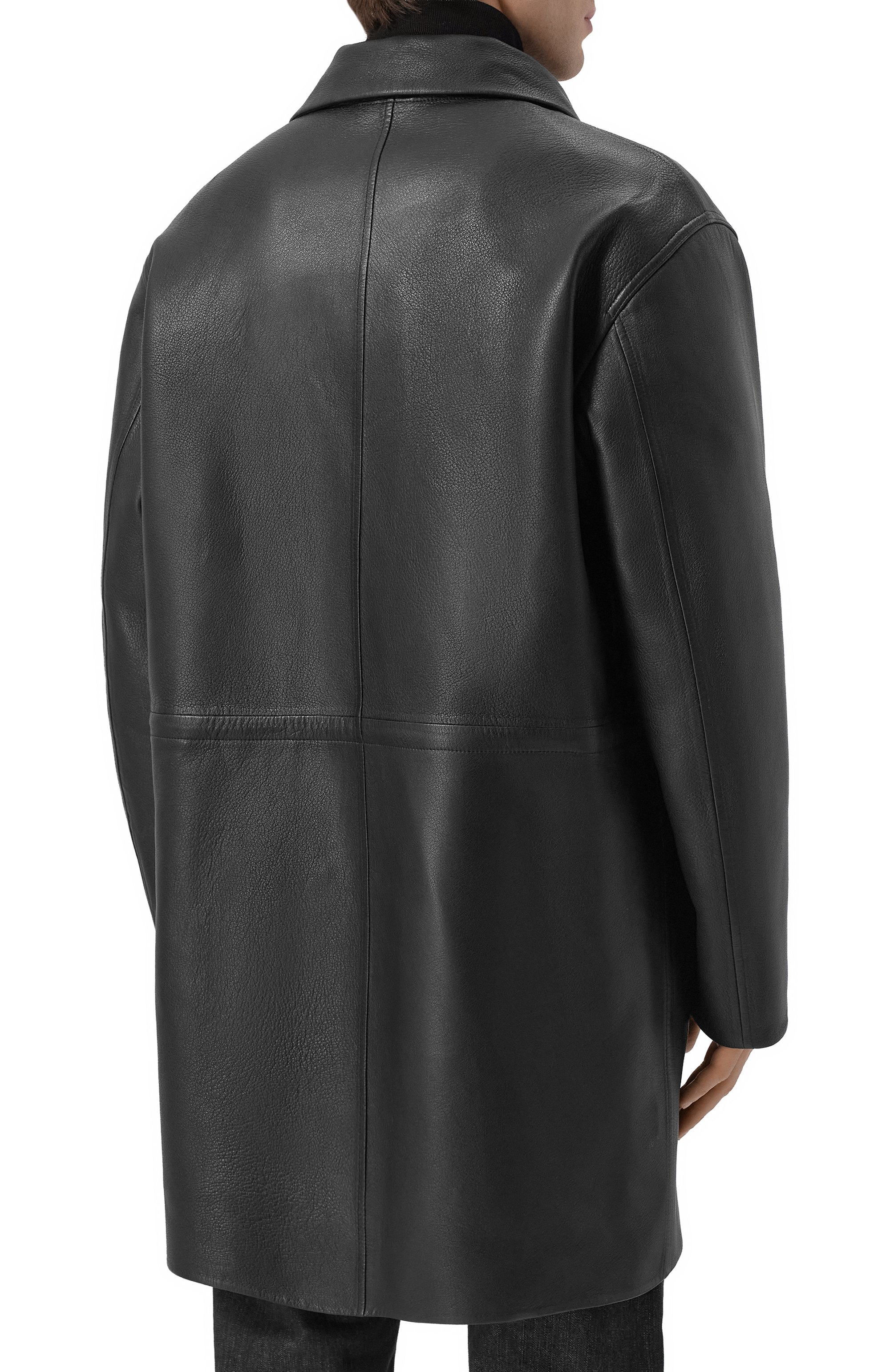 Кожаная парка MVST черного цвета по цене 1150000 руб., арт. M25.1PM.C003*/CERV0 SILKY, фото 6 Кожаная парка MVST, арт. M25.1PM.C003*/CERV0 SILKY, фото 6