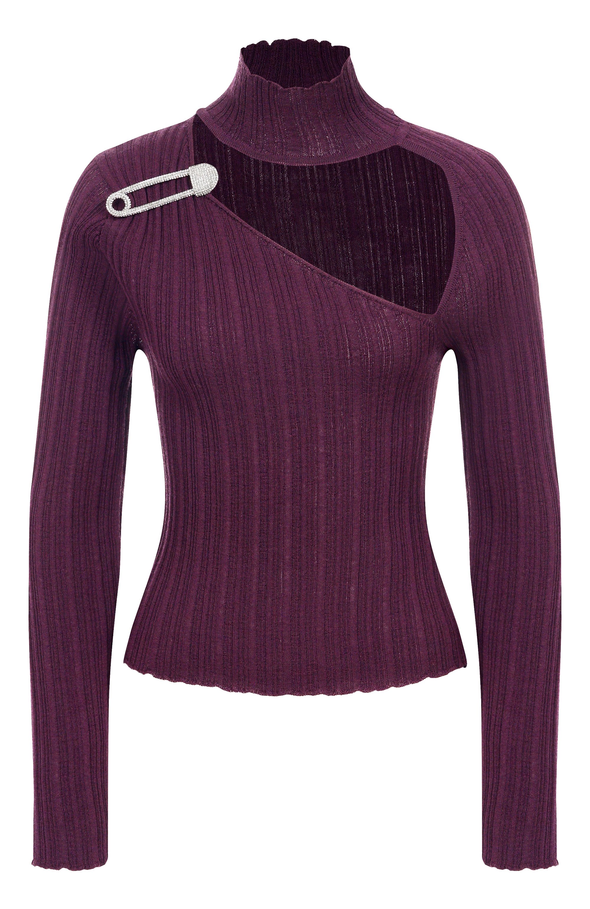 Водолазка GIUSEPPE DI MORABITO фиолетового цвета по цене 65650 руб., арт. 05FWKNT368 05357, фото 1 Водолазка GIUSEPPE DI MORABITO, арт. 05FWKNT368 05357, фото 1