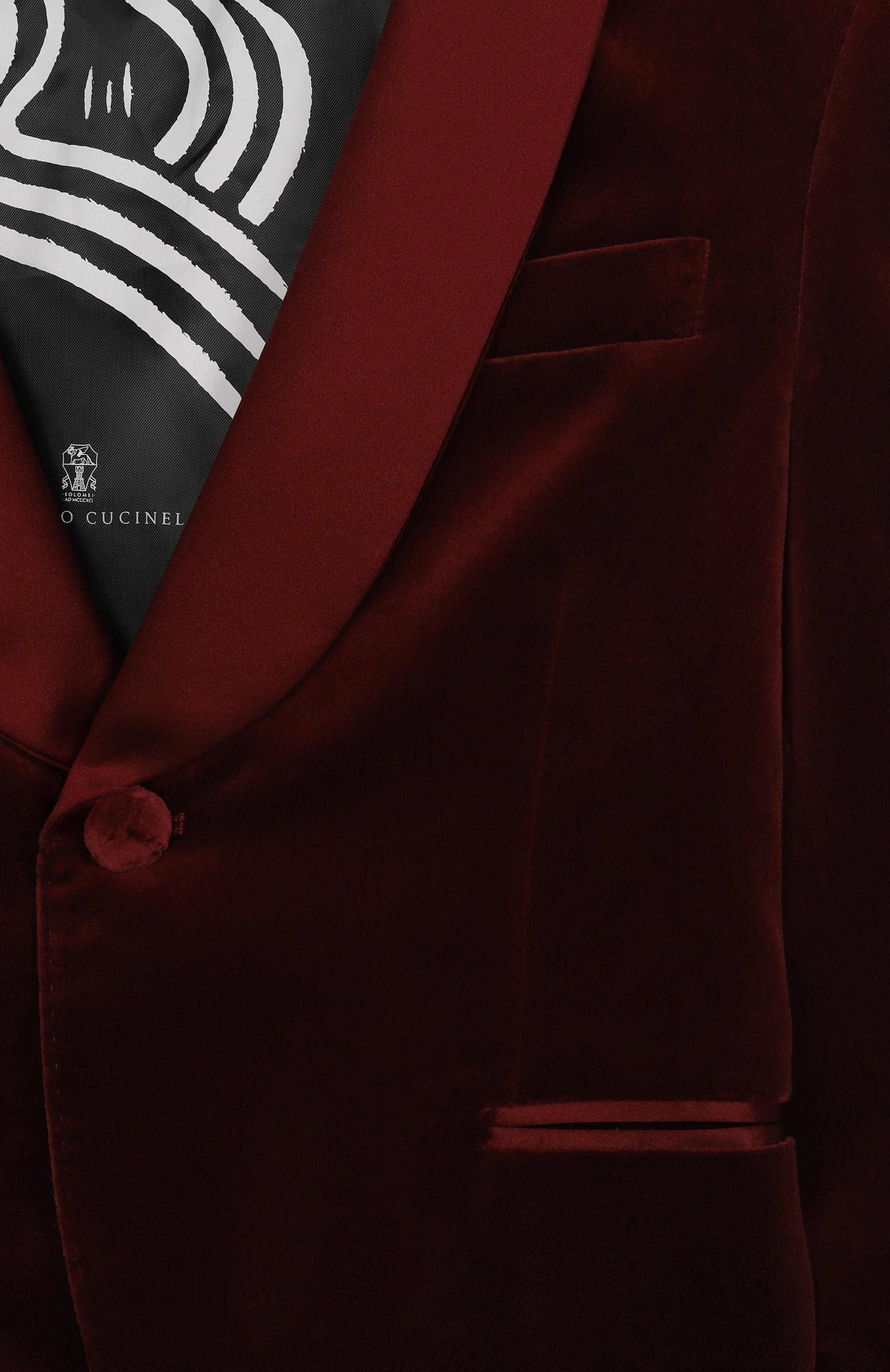 Бархатный пиджак BRUNELLO CUCINELLI, арт. BY475S719A, фото 3