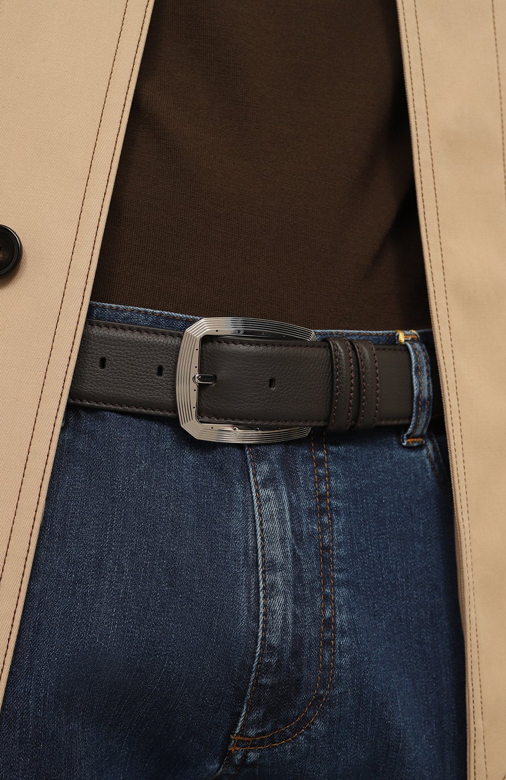 Кожаный ремень STEFANO RICCI, арт. N381MR/A570P, фото 2