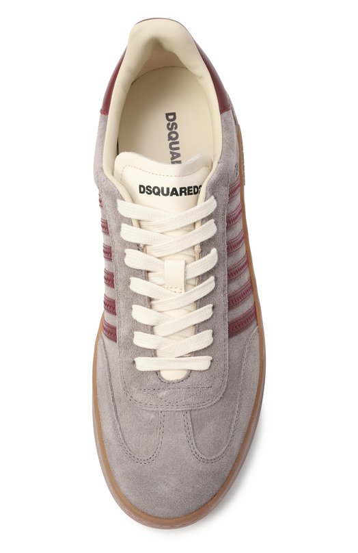 Замшевые кеды Boxer Dsquared2 SNM0364/14170001 Серый  SNM0364/14170001 Фото 6