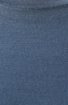 Мужской шерстяной джемпер CORNELIANI синего цвета, арт. 25M525-2525126 | Фото 6 (Драгоценные камни: Проставлено; Материал внешний: Шерсть; Мужское Кросс-КТ: Джемпер�ы; Рукава: Короткие; Вырез: Круглый; Материал сплава: Проставлено; Принт: Без принта; Стили: Кэжуэл; Длина (для топов): Стандартные)