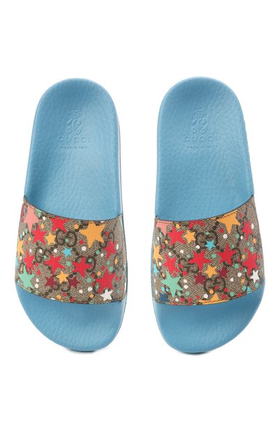 Шлепанцы GUCCI разноцветного цвета по цене 23250 руб., арт. 501069/2R600, фото 4 Шлепанцы GUCCI, арт. 501069/2R600, фото 4