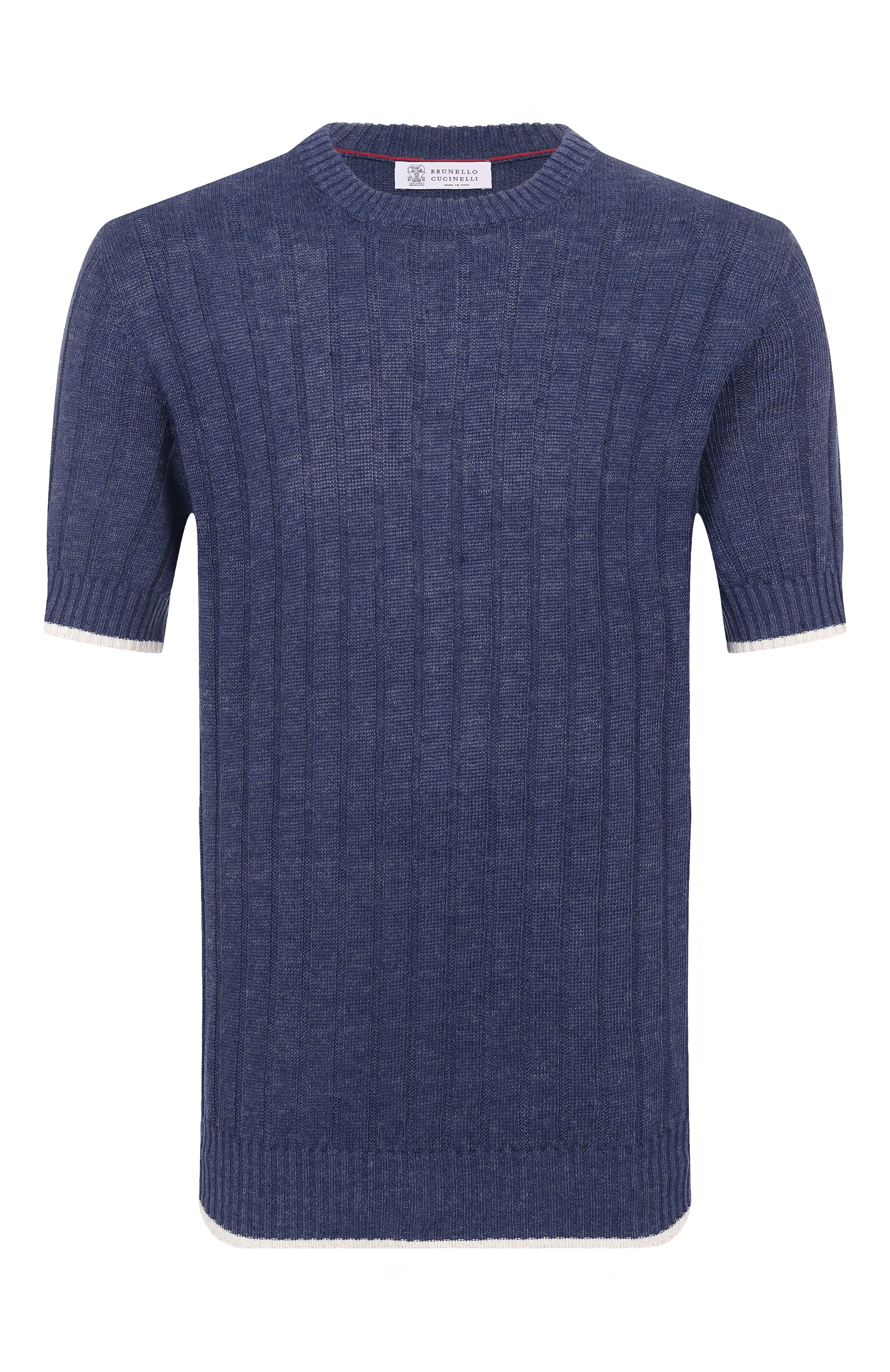 Джемпер изо льна и хлопка BRUNELLO CUCINELLI, арт. M2L707600, фото 1