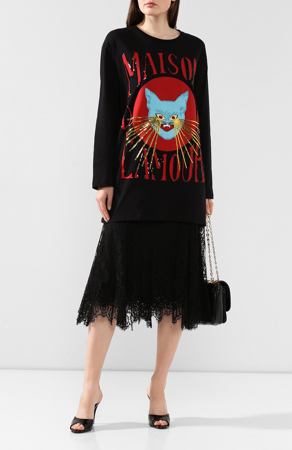 Хлопковый лонгслив GUCCI, арт. 595932/XJBUJ, фото 2