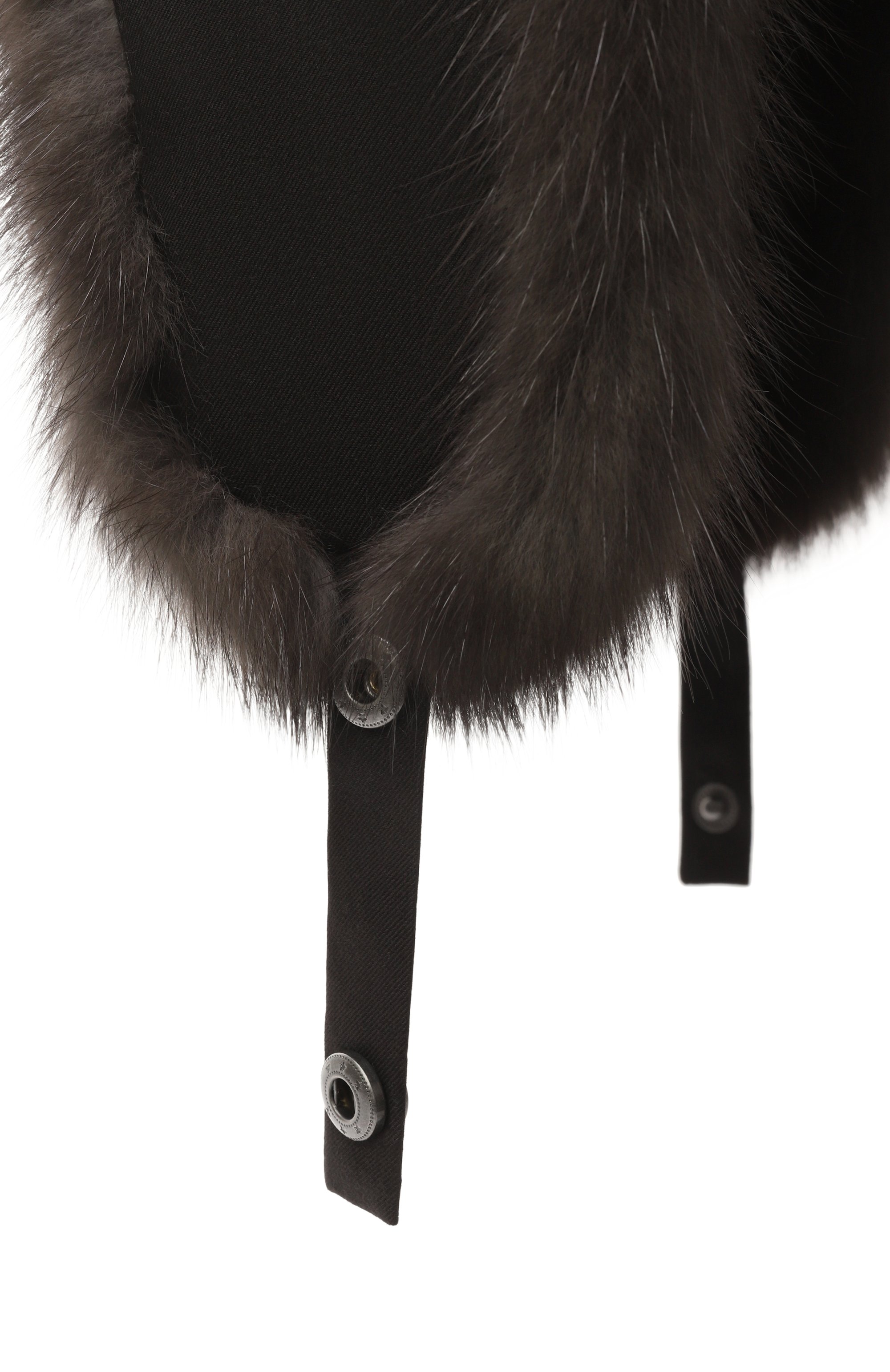 Шапка-ушанка antistorm с мехом соболя BLACK SABLE, арт. BS-MНASW-EB, фото 3