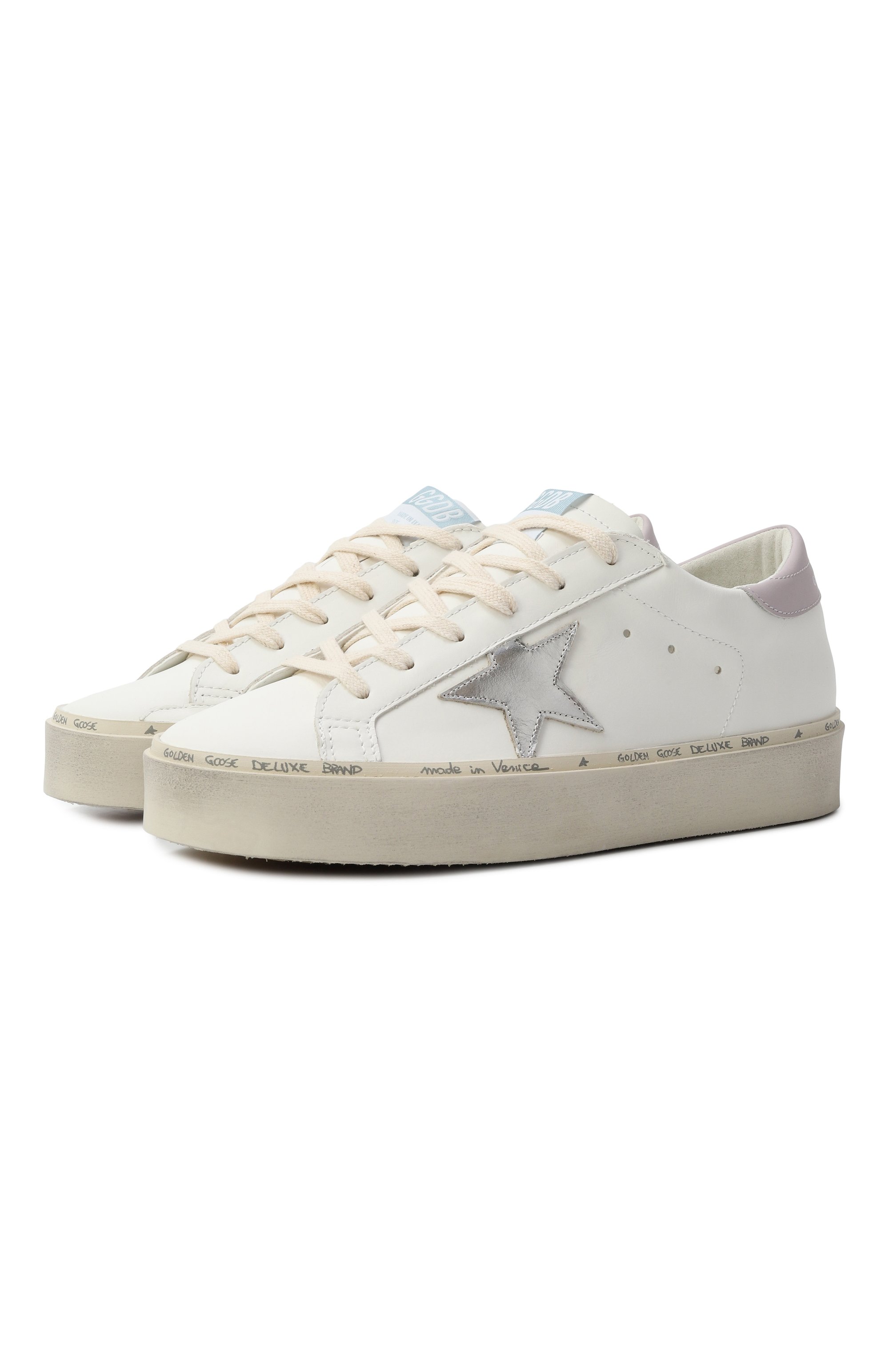 Кожаные кеды hi star GOLDEN GOOSE DELUXE BRAND, арт. GWF00118.F006845, фото 1