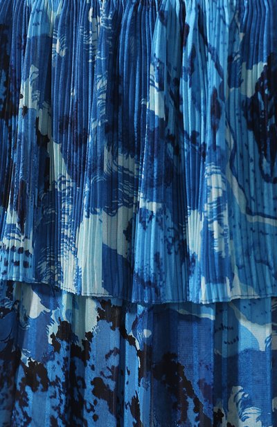 Юбка с принтом VICTORIA, VICTORIA BECKHAM, арт. SKVV 102 SS19 PRINTED SATIN STRIPE, фото 5