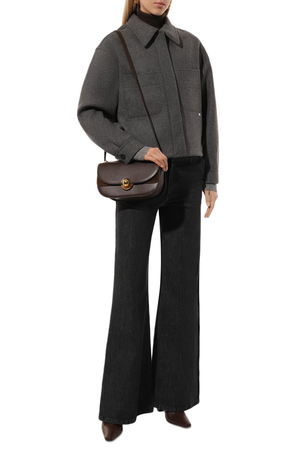 Сумка furla sfera small FURLA коричневого цвета по цене 53500 руб., арт. WB01490, фото 7 Сумка furla sfera small FURLA, арт. WB01490, фото 7