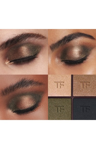 Палетка теней runway eye color quad crème, оттенок 47 olive smoke (7g) TOM FORD цвета по цене 9550 руб., арт. T1QS-01, фото 2 Палетка теней runway eye color quad crème, оттенок 47 olive smoke (7g) TOM FORD, арт. T1QS-01, фото 2