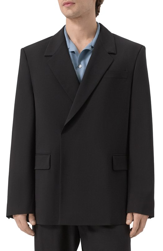 Шерстяной пиджак MSGM 3840MG05/257127 Чёрный  3840MG05/257127 Фото 4