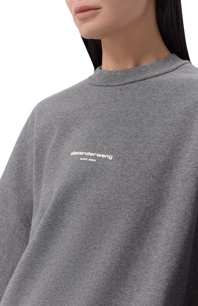 Хлопковый свитшот ALEXANDER WANG, арт. UCC4261971, фото 5