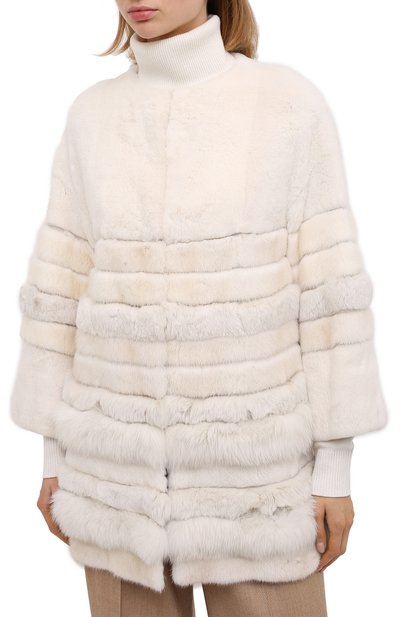 Меховое пальто с укороченным рукавом LORO PIANA, арт. FAI0968, фото 3