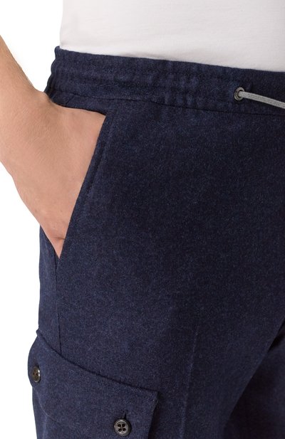 Шерстяные брюки-карго CORNELIANI темно-синего цвета по цене 74050 руб., арт. 264L14-2618801, фото 5 Шерстяные брюки-карго CORNELIANI, арт. 264L14-2618801, фото 5