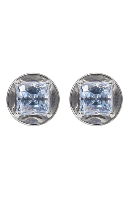 Женские серьги matrix SWAROVSKI голубого цвета, арт. 5723561 | Фото 1 (Материал: Кристаллы, Металл; Материал сплава: Проставлено; Нос: Не проставлено)