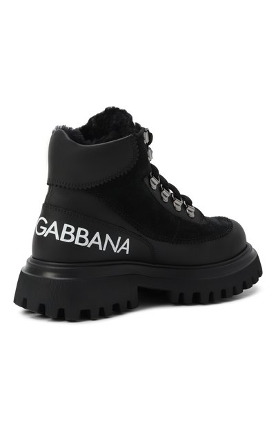 Кожаные ботинки DOLCE & GABBANA, арт. DA5177/AL696/27-36, фото 3