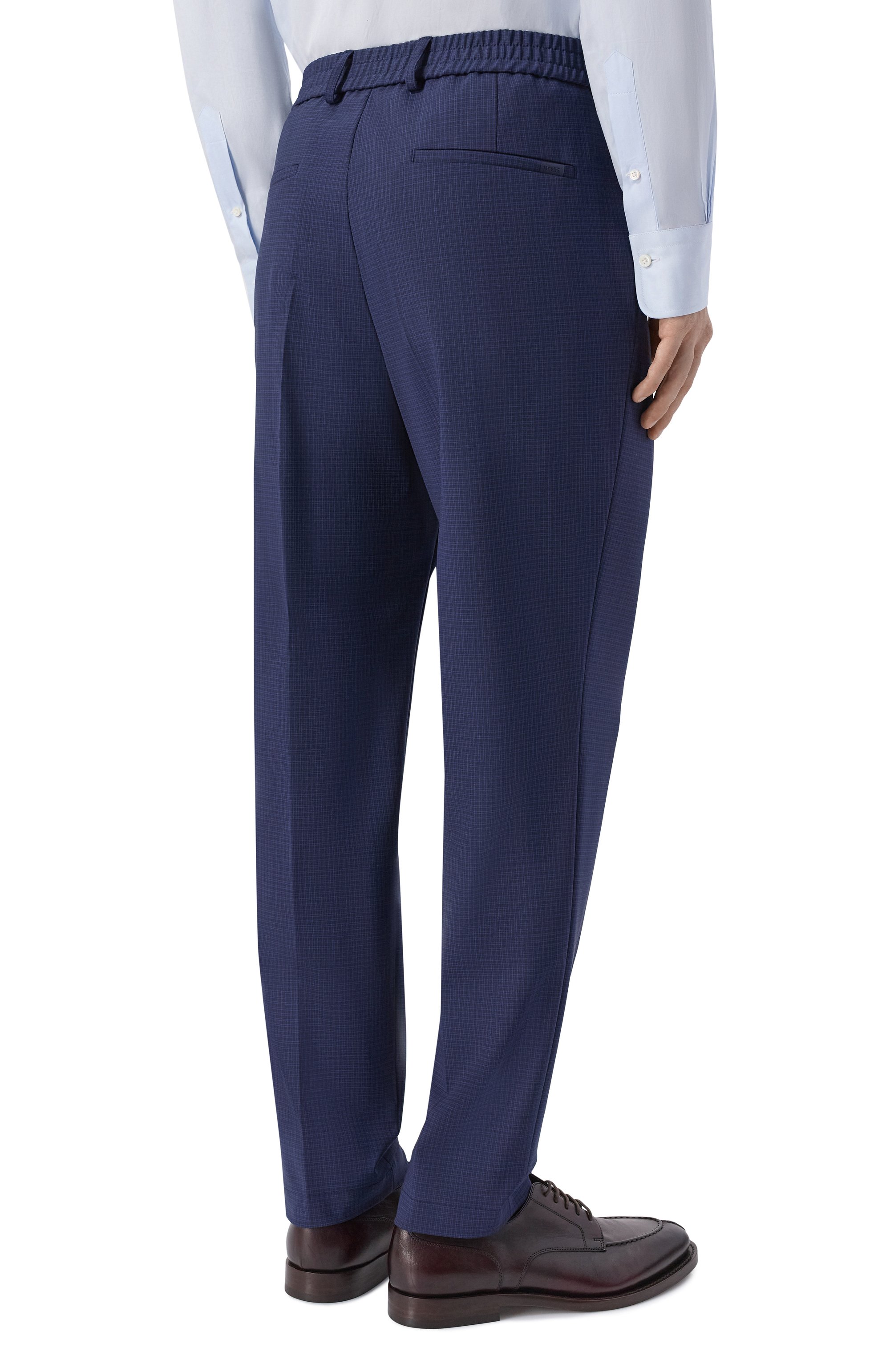 Брюки BOSS темно-синего цвета по цене 29950 руб., арт. 50556765, фото 4 Брюки BOSS, арт. 50556765, фото 4