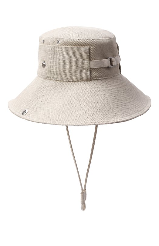 Хлопковая панама Jacquemus 25EACU00721/AW00595 Кремовый  25EACU00721/AW00595 Фото 2