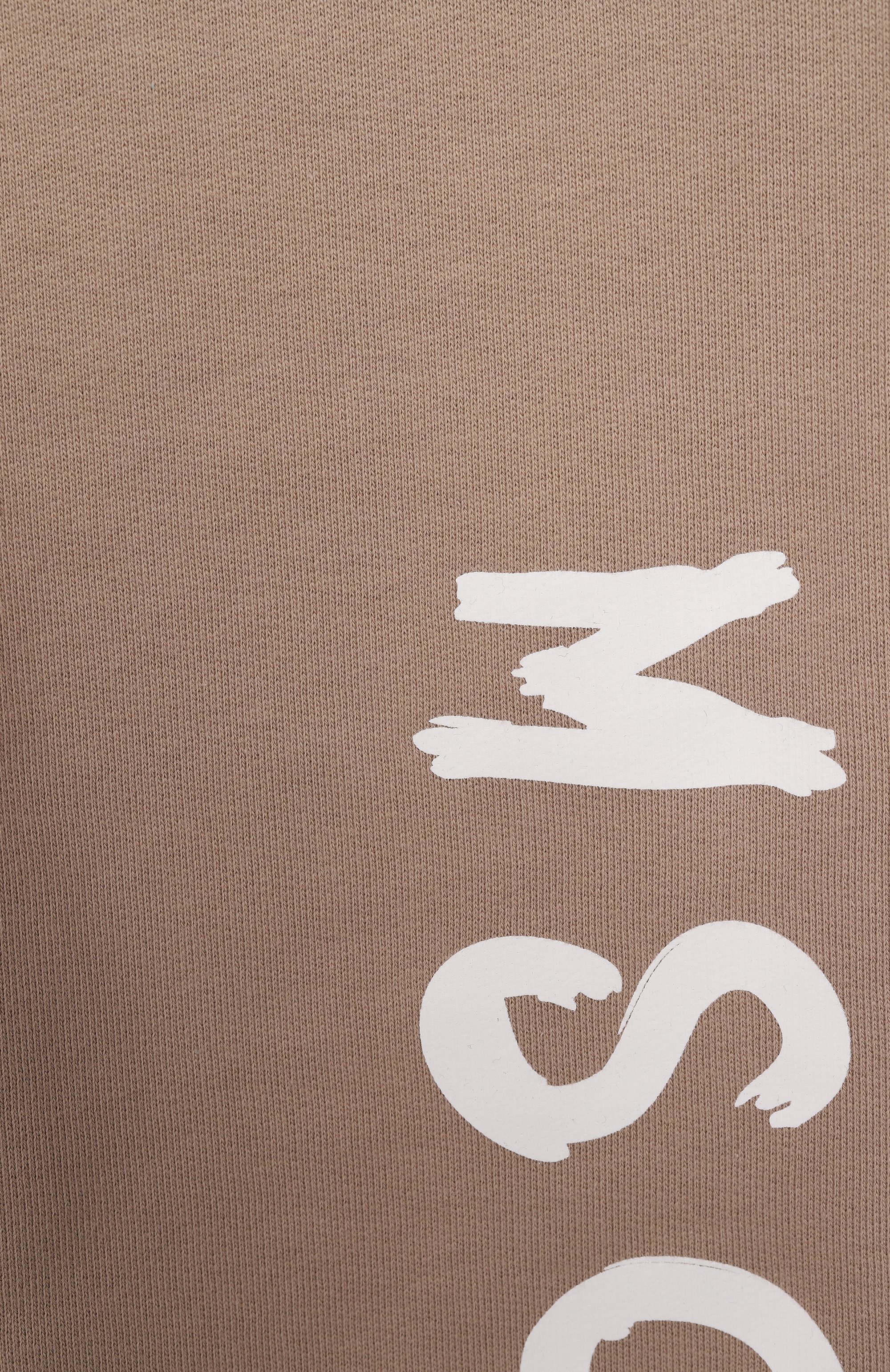 Хлопковые джоггеры MSGM KIDS бежевого цвета по цене 8995 руб., арт. S5MSJUFP059, фото 3 Хлопковые джоггеры MSGM KIDS, арт. S5MSJUFP059, фото 3