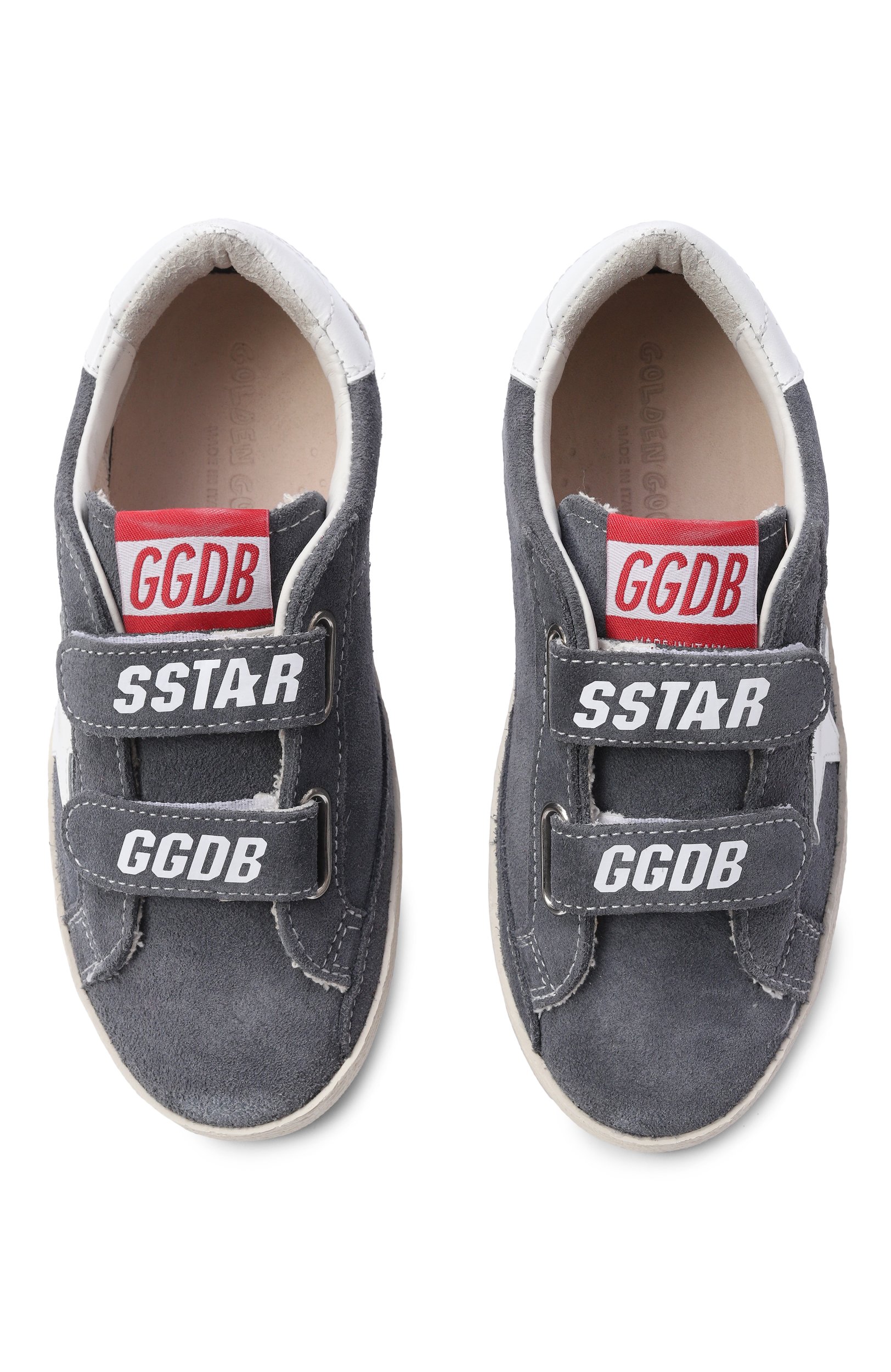 Замшевые кеды old school GOLDEN GOOSE DELUXE BRAND серого цвета по цене 29950 руб., арт. GYF00111.F008036.50669, фото 4 Замшевые кеды old school GOLDEN GOOSE DELUXE BRAND, арт. GYF00111.F008036.50669, фото 4