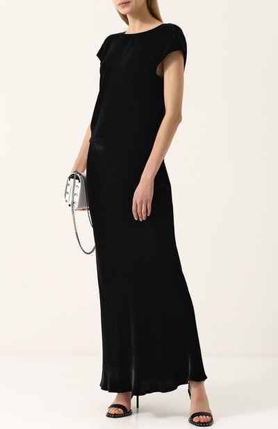 Однотонная бархатная юбка-макси TEGIN, арт. SS1838, фото 2