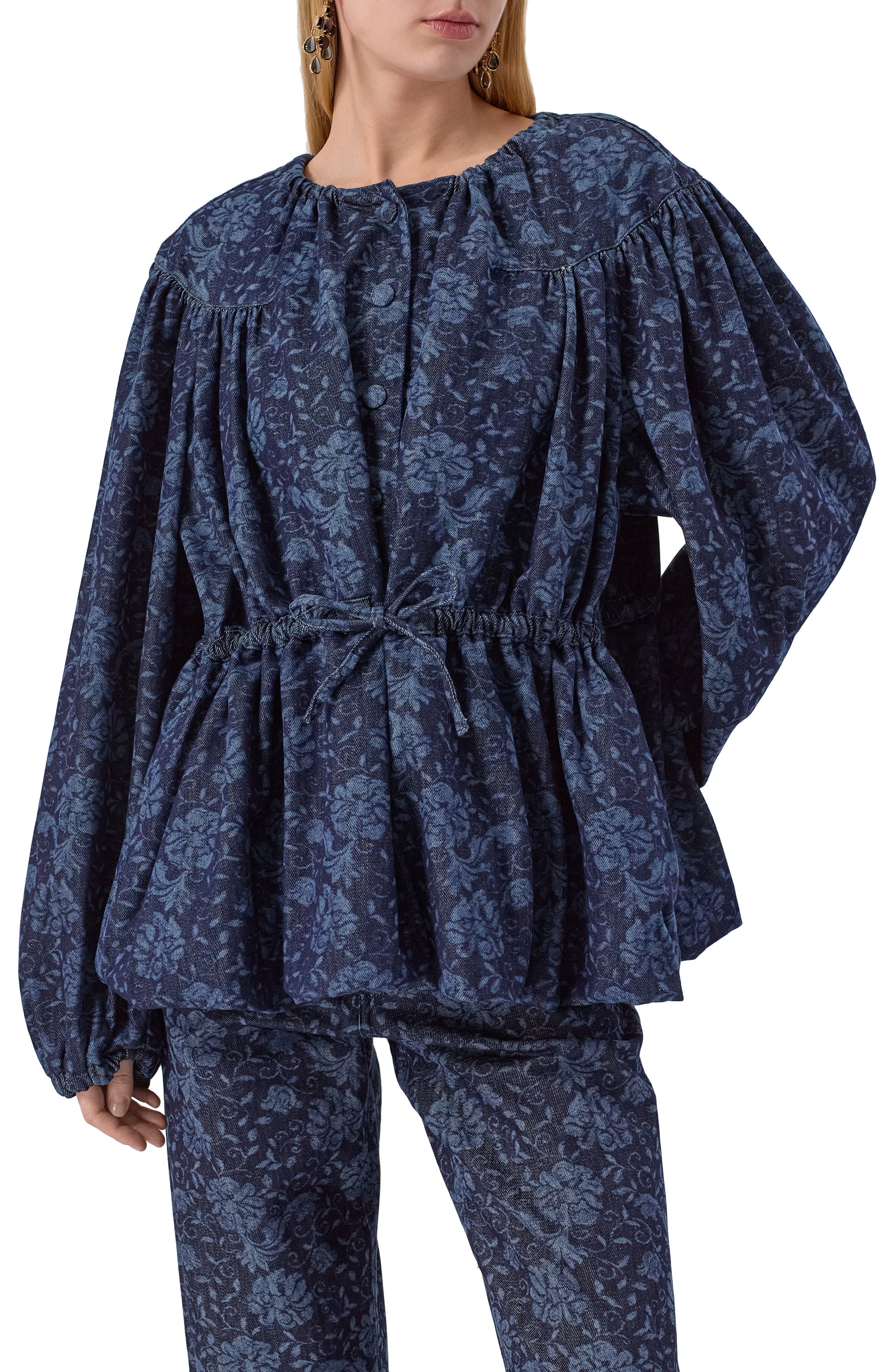 Джинсовая куртка DRIES VAN NOTEN темно-синего цвета по цене 87550 руб., арт. 251-010511-1557, фото 3 Джинсовая куртка DRIES VAN NOTEN, арт. 251-010511-1557, фото 3