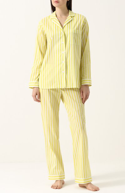 Хлопковая пижама в полоску YOLKE, арт. SS18-02C-HBS-CI, фото 1