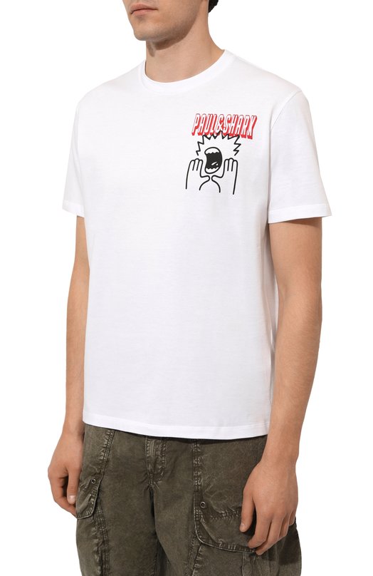 Хлопковая футболка Paul&Shark 14311618 Белый  14311618 Фото 3