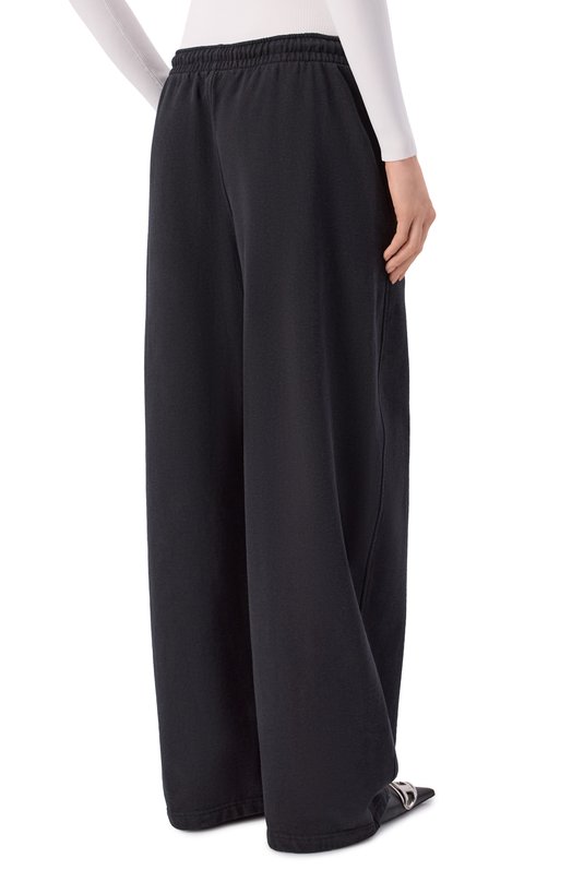 Хлопковые брюки Alexander Wang 1CC2264040 Чёрный  1CC2264040 Фото 4