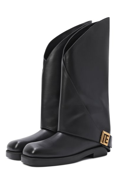 Женские кожаные сапоги twist BALMAIN, арт. FN1TA148/LVIT