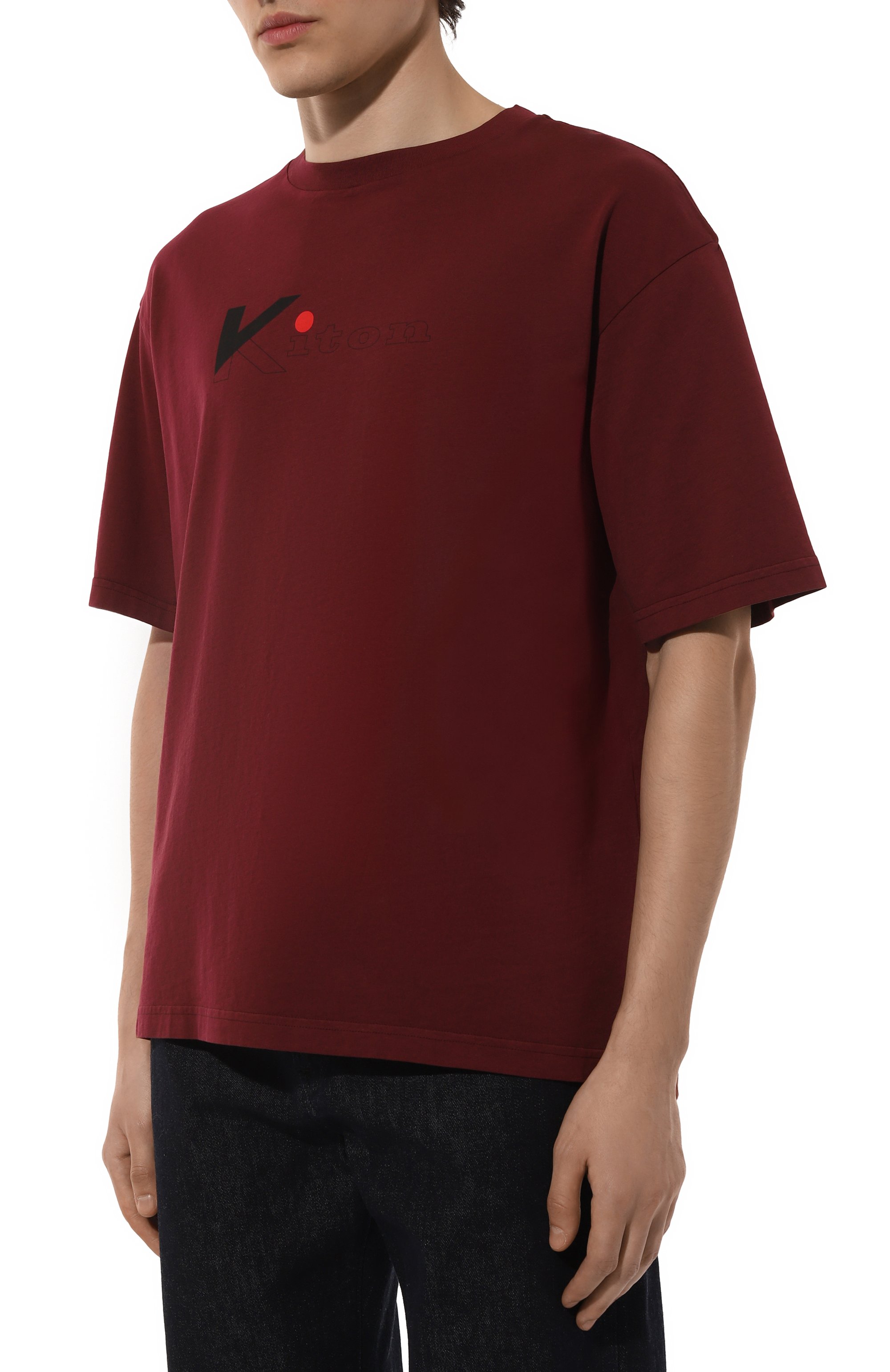 Хлопковая футболка KITON, арт. UMK041810, фото 3