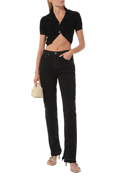 Кардиган JACQUEMUS черного цвета по цене 49950 руб., арт. 22H223KN055/2154BLACK, фото 2 Кардиган JACQUEMUS, арт. 22H223KN055/2154BLACK, фото 2