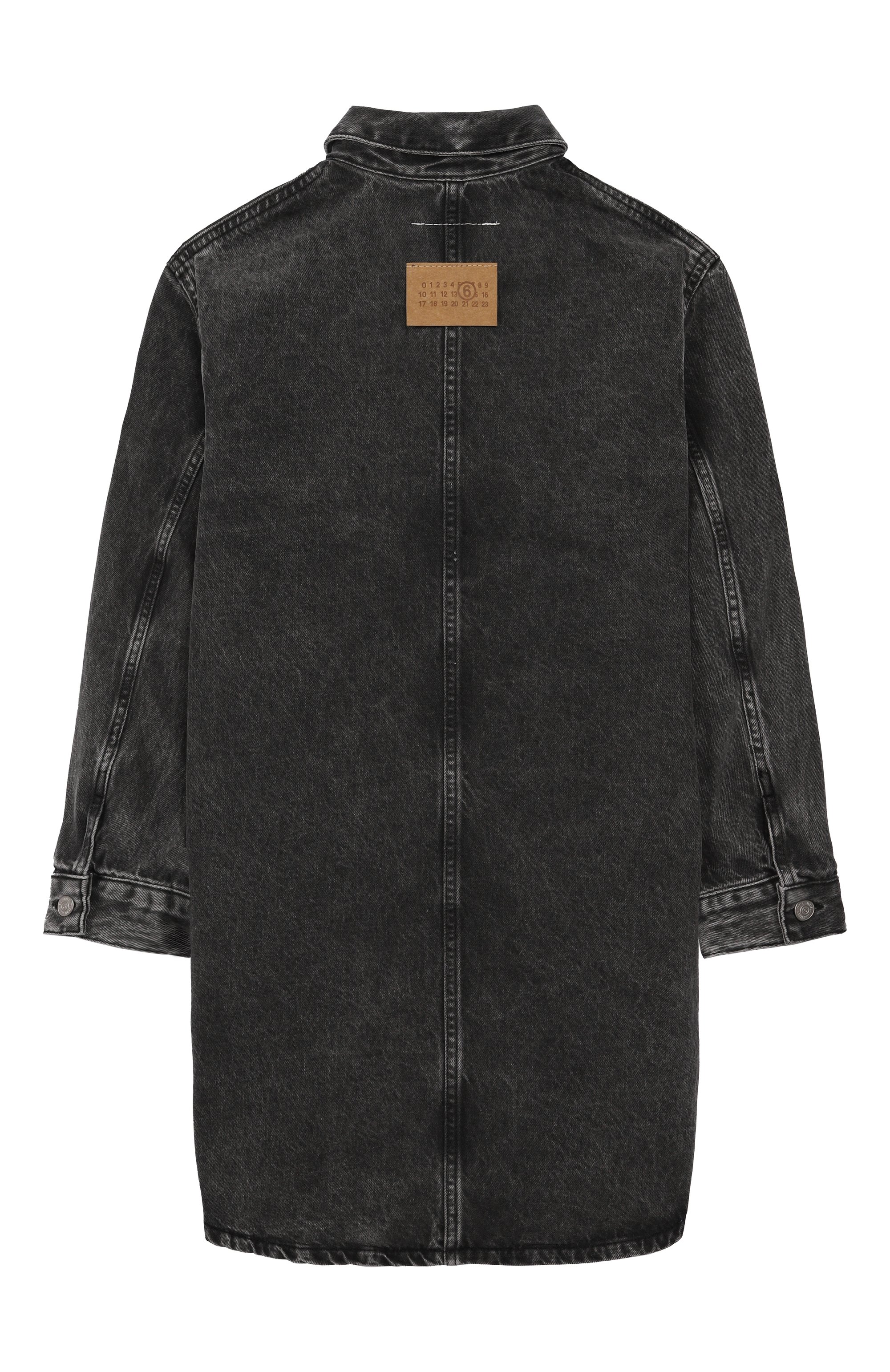 Джинсовое платье MM6 темно-серого цвета по цене 34600 руб., арт. M60521/MM06D, фото 2 Джинсовое платье MM6, арт. M60521/MM06D, фото 2