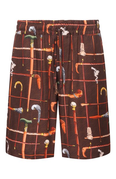 Мужские шорты из вискозы DROLE DE MONSIEUR, арт. K-BS158-VI033-BN